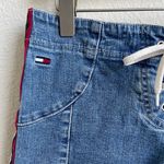Tommy Hilfiger JEANS Vintage 90s Light Wash Denim Lace Up Fly Short Shorts Photo 1