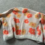 Flower Cropped Cardigan Multi Size M Photo 1