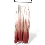 Soma  Sensual L Satin Ombre Midi Dress Cami Tank Sleeveless Lounge Nightgown Photo 4