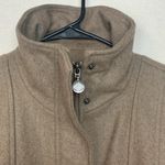 Calvin Klein  womens size 4 pea coat small wool blend tan tie hooded business pr Photo 3