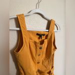 White House | Black Market White‎ House Black Market Goldenrod Tie-Waist Vest Sz 2 Denim Belted Peplum Photo 5