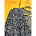 Primark blue and black floral v-neck dress XL Photo 4