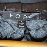 FORE Womens Feather Cuffed Cropped Blazer Black Size Large Grunge Maximalist Photo 2