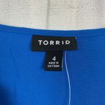 Torrid Classic Blue Y Neck Smocked Waist Challis Maxi Dress Sz.4 NWT Photo 6