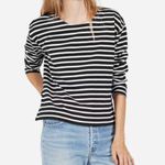 Everlane  Women T-Shirts The Boxy Striped Tee Shirt Top 3/4 Sleeve Womens Size XS Photo 0
