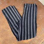 Brandy Melville boho black striped high-waisted straight-leg pants xs Photo 0