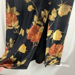 Vintage Velvet Floral Maxi Dress Dark Romantic Whimsygoth 9/10 Black Photo 4