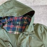 Mine Utility Jacket Womens S Army Green Full Zip Hooded Cinch Waist Military Photo 5