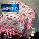 The Vintage Pink Cosmetic Bag Set Photo 1
