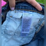 Levi's Blue Distressed Jean Shorts Photo 4