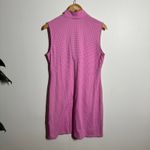 IBKul Dress Women M Pink Gingham 1/4 Zip Pocket Pickleball Tennis Active Sport Size M Photo 1