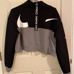 Nike Gray Pro Half-Zip Jacket Photo 0