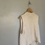 Vintage Claudia D. Cream Embellished Vest Large White Photo 3