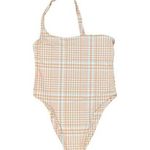 Stone Fox Swim Stone fox orange and white one shoulder one piece Photo 0