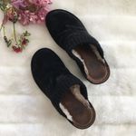 UGG  Black Suede Mule Clogs Photo 1