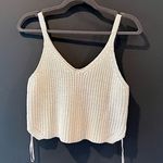 Wishlist New Vici, Kendall Knit Sweater Crop Tank - Ivory - Small Photo 0