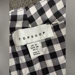 Topshop  Black and White Gingham Mini Skirt Photo 8
