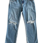 Hollister low-rise relaxed straight denim ripped jeans - 14 long Photo 0