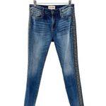 Driftwood ‎ Women's Jackie Jeans Size 28 Aztec Embroidered Side Panels Mid Rise Photo 0