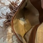 Fringed Tan and Gray Women's Bag Photo 6