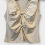 Reformation Tefi Twist Cutout Stretch Organic Cotton Tank Size Small Photo 2