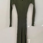 Amaryllis green ribbed Bodycon dress Size Small Photo 4
