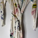 Soma  Cool Nights White Floral Robe Large Photo 2