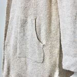 Time and Tru Cream Oatmeal Speckled Midi Open Cardigan Sweater Pockets Small Photo 4