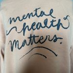 Mental Health Matters Sweatshirt Tan Size M Photo 1