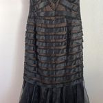 EUC May Queen Black Sequin Mermaid Prom Party Dress sz M/10 Size M Photo 9