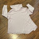 None NWOT Oversized Women's Thermal Pink Sweatshirt Photo 6