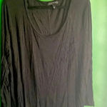 Derek Heart CLEARANCE!  Plus Size 2X Long Sleeve‎ Black Shirt GUC! Photo 0