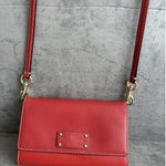 Kate Spade  Natalie Wellesley Small Clutch Crossbody Bag Red/Pink Photo 0