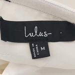 Lulus  Ivory Long Sleeve Mini Cocktail Dress with Back Bow Detail Size Medium Photo 6