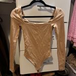 Aritzia Babaton Beige Long Sleeve Bodysuit Photo 0
