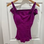 Profile by Gottex‎ Tankini Bikini Swimsuit size 10 in rich berry color Purple Photo 1