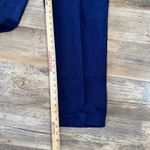 Anne Klein Womens 10 Cropped Pants Blue Linen Blend Career Casual Photo 8