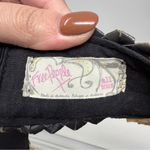 Free People Black and Tan Woven Straw Sun Visor Hat OS Photo 2