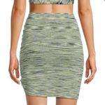 Simkhai Lucien Mini Skirt Women Basil Space Dye Rayon Comfort Drawstring Size XS Green Photo 2