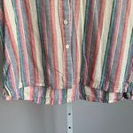 Orvis ‎ Classic Collection Women's Striped Linen Blend Button-Down Top Photo 2