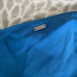 PINK - Victoria's Secret  Blue Lattice Side Bikini Bottoms Size Small Resort Vacay Photo 3