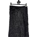 NBD  The Mira Maxi Skirt in Black size Medium NWT Sheer Abstract Burnout Print Photo 6