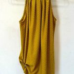 Green Envelope Las Angeles, size S, cute halter neck tank. Gold Photo 0