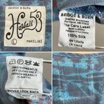 Bridge & Burn Silk Top Makelike Hawaii 503 Women Floral Blue Pink Sleeveless Size L Photo 15