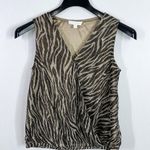Anthropologie  Eri + Ali Kasi animal print shimmer top size small Photo 2