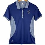 Adidas  Disney Mickey Mouse Golf Athletic Polo Shirt Sz Small Womens Navy Blue Photo 0
