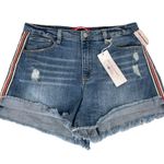 Unionbay Roxie Distressed High Rise Jean Shorts Blue Size 13 Photo 5