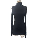 KHAITE  Rolina Top in Black Small Womens Long Sleeve Mock Neck Photo 4