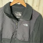 The North Face  Black Fleece Zip Jacket Blue Logo Womens Size Small Photo 1