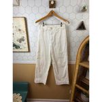 Marine layer  White Bridget Slim Wide Leg High Rise Crop Pants - Size - 4 Photo 3
